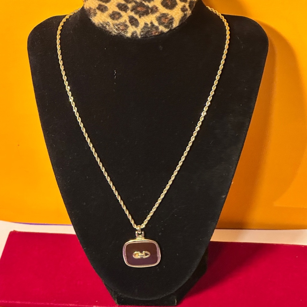 Dior Necklace CD pendant in a beautiful brown pastel - Picture 12 of 14